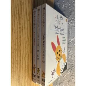 LOT OF 4 BABY EINSTEIN DVD Musical Adventure World Animals, Symphony Fun, Poetry
